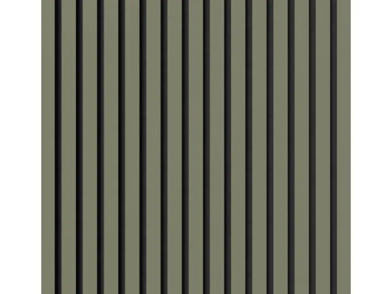 Akustikpaneel-Muster Linoleum Olive Filz Schwarz 29,5 cm x 15 cm