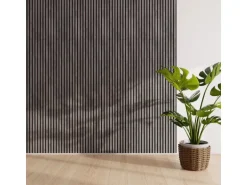 Akustikpannel-Muster Laminat Betongrau Filz Schwarz 29,5 cm x 15 cm