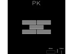 ALLOY Mosaik Fliese Massiv Metall Edelstahl Marine Hochglanz Grau 1,6mm Pk-s-s-mm 1 Paket mit 10 Matten 0,88 m2 Grau