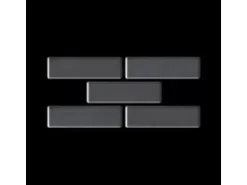 ALLOY Mosaik Fliese Massiv Metall Edelstahl Marine Hochglanz Grau 1,6mm Pk-s-s-mm 1 Paket mit 10 Matten 0,88 m2 Grau