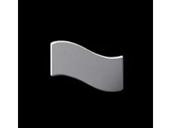 ALLOY Mosaik Fliese Massiv Metall Edelstahl Hochglänzend Grau 1,6mm Stark Flux-s-s-m 1 Paket mit 10 Matten 0,86 m2 Grau