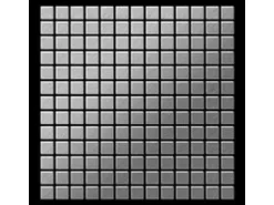 ALLOY Mosaik Fliese Massiv Metall Edelstahl Marine Gebürstet Grau 1,6mm Mosaic-s-s-mb 1 Paket mit 10 Matten 1,04 m2 Grau