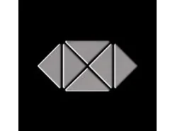 ALLOY Mosaik Fliese Massiv Metall Edelstahl Matt Grau 1,6mm Stark Deco-s-s-ma 1 Paket mit 10 Matten 0,92 m2 Grau