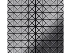 ALLOY Mosaik Fliese Massiv Metall Edelstahl Marine Hochglanz Grau 1,6mm Deco-s-s-mm 1 Paket mit 10 Matten 0,92 m2 Grau