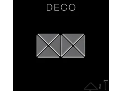 ALLOY Mosaik Fliese Massiv Metall Edelstahl Marine Hochglanz Grau 1,6mm Deco-s-s-mm 1 Paket mit 10 Matten 0,92 m2 Grau