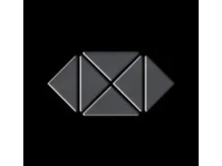 ALLOY Mosaik Fliese Massiv Metall Edelstahl Marine Hochglanz Grau 1,6mm Deco-s-s-mm 1 Paket mit 10 Matten 0,92 m2 Grau