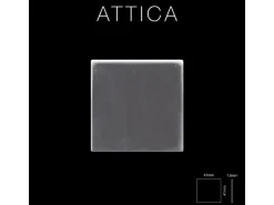 ALLOY Mosaik Fliese Massiv Metall Edelstahl Hochglänzend Grau 1,6mm Stark Attica-s-s-m 1 Paket mit 10 Matten 0,85 m2 Grau