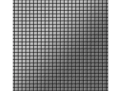 ALLOY Mosaik Fliese Massiv Metall Edelstahl Marine Gebürstet gau 1,6mm Glomesh-s-s-mb 1 Paket mit 10 Matten 1,07 m2 Grau
