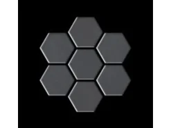 ALLOY Mosaik Fliese Massiv Metall Edelstahl Marine Hochglanz Grau 1,6mm Honey-s-s-mm 1 Paket mit 10 Matten 0,92 m2 Grau