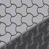 ALLOY Mosaik Fliese Massiv Metall Edelstahl Hochglanz Grau 1,6mm Ubiquity-s-s-m 1 Paket mit 10 Matten 0,75 m2 Grau