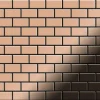 ALLOY Mosaik Fliese Massiv Metall Kupfer Gewalzt Kupfer 1,6mm Stark House-cm 1 Paket mit 10 Matten 0,98 m2 Kupfer