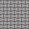 ALLOY Mosaik Fliese Massiv Metall Edelstahl Matt Grau 1,6mm Stark Kismet-s-s-ma 1 Paket mit 10 Matten 0,86 m2 Grau