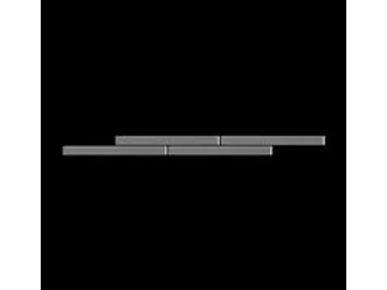 ALLOY Mosaik Fliese Massiv Metall Edelstahl Marine Hochglanz Grau 1,6mm Avenue-s-s-mm 1 Paket mit 10 Matten 0,74 m2 Grau