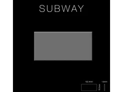 ALLOY Mosaik Fliese Massiv Metall Edelstahl Marine Hochglanz Grau 1,6mm Subway-s-s-mm 1 Paket mit 50 Matten 0,58 m2 Grau