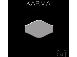 ALLOY Mosaik Fliese Massiv Metall Edelstahl Hochglanz Grau 1,6mm Karma-s-s-m 1 Paket mit 10 Matten 0,86 m2 Grau