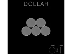 ALLOY Mosaik Fliese Massiv Metall Edelstahl Marine Hochglanz Grau 1,6mm Dollar-s-s-mm 1 Paket mit 10 Matten 0,88 m2 Grau