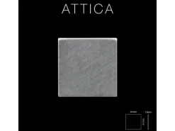 ALLOY Mosaik Fliese Massiv Metall Edelstahl Gebürstet Grau 1,6mm Stark Attica-s-s-b 1 Paket mit 10 Matten 0,85 m2 Grau