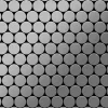ALLOY Mosaik Fliese Massiv Metall Edelstahl Marine Gebürstet Grau 1,6mm Dome-s-s-mb 1 Paket mit 10 Matten 0,73 m2 Grau