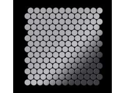 ALLOY Mosaik Fliese Massiv Metall Edelstahl Marine Hochglanz Grau 1,6mm Penny-s-s-mm 1 Paket mit 10 Matten 0,88 m2 Grau