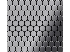 ALLOY Mosaik Fliese Massiv Metall Edelstahl Marine Hochglanz Grau 1,6mm Dome-s-s-mm 1 Paket mit 10 Matten 0,73 m2 Grau