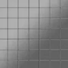 ALLOY Mosaik Fliese Massiv Metall Edelstahl Marine Gebürstet Grau 1,6mm Attica-s-s-mb 1 Paket mit 10 Matten 0,85 m2 Grau