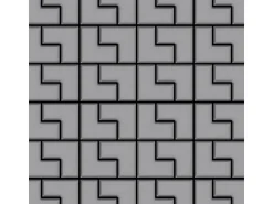 ALLOY Mosaik Fliese Massiv Metall Edelstahl Matt Grau 1,6mm Stark Kink-s-s-ma 1 Paket mit 10 Matten 0,93 m2 Grau