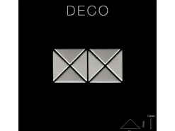 ALLOY Mosaik Fliese Massiv Metall Edelstahl Marine Gebürstet Grau 1,6mm Deco-s-s-mb 1 Paket mit 10 Matten 0,92 m2 Grau