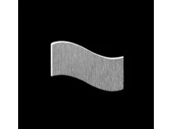 ALLOY Mosaik Fliese Massiv Metall Edelstahl Marine Hochglanz Grau 1,6mm Flux-s-s-mm 1 Paket mit 10 Matten 0,86 m2 Grau