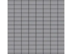 ALLOY Mosaik Fliese Massiv Metall Edelstahl Matt Grau 1,6mm Stark Bauhaus-s-s-ma 1 Paket mit 10 Matten 1,05 m2 Grau