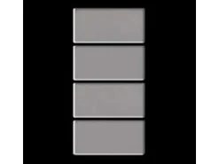 ALLOY Mosaik Fliese Massiv Metall Edelstahl Matt Grau 1,6mm Stark Bauhaus-s-s-ma 1 Paket mit 10 Matten 1,05 m2 Grau