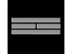 ALLOY Mosaik Fliese Massiv Metall Edelstahl Matt Grau 1,6mm Stark Deedee-s-s-ma 1 Paket mit 10 Matten 0,63 m2 Grau