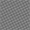 ALLOY Mosaik Fliese Massiv Metall Edelstahl Marine Gebürstet Grau Swiss Cross-s-s-mb 1 Paket mit 10 Matten 0,88 m2 Grau