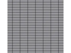 ALLOY Mosaik Fliese Massiv Metall Edelstahl Matt Grau 1,6mm Stark Cabin-s-s-ma 1 Paket mit 10 Matten 1,01 m2 Grau