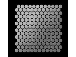 ALLOY Mosaik Fliese Massiv Metall Edelstahl Marine Gebürstet Grau 1,6mm Penny-s-s-mb 1 Paket mit 10 Matten 0,88 m2 Grau