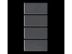 ALLOY Mosaik Fliese Massiv Metall Edelstahl Marine Hochglanz Grau Bauhaus-s-s-mm 1 Paket mit 10 Matten 1,05 m2 Grau