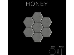 ALLOY Mosaik Fliese Massiv Metall Edelstahl Marine Gebürstet Grau 1,6mm Honey-s-s-mb 1 Paket mit 10 Matten 0,92 m2 Grau