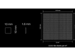 ALLOY Mosaik Fliese Massiv Metall Edelstahl Matt Grau 1,6mm Stark Glomesh-s-s-ma 1 Paket mit 10 Matten 1,07 m2 Grau