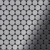 ALLOY Mosaik Fliese Massiv Metall Edelstahl Hochglanz Grau 1,6mm Dome-s-s-m 1 Paket mit 10 Matten 0,73 m2 Grau
