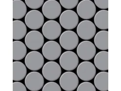 ALLOY Mosaik Fliese Massiv Metall Edelstahl Matt Grau 1,6mm Stark Dollar-s-s-ma 1 Paket mit 10 Matten 0,88 m2 Grau