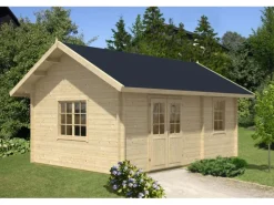 Alpholz Gartenhaus Arizona 678 cm x 490 cm Satteldach mit Imprägniert in Pinie