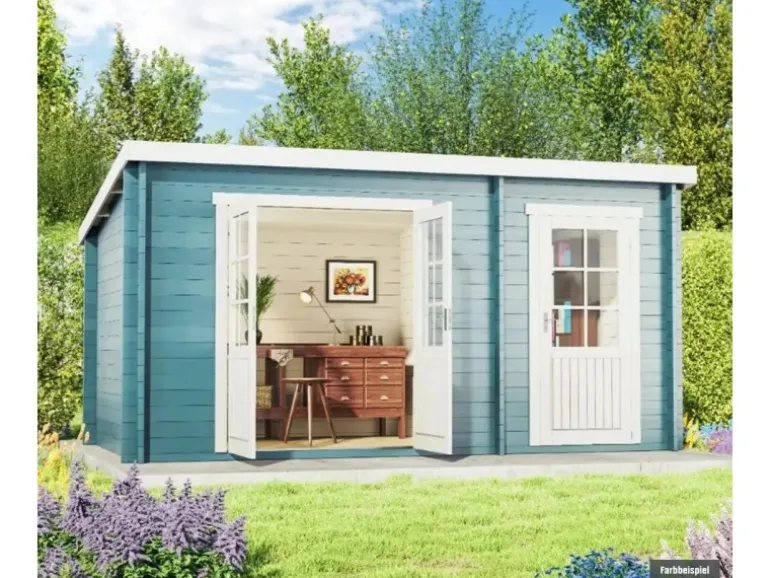 Alpholz Gartenhaus Maria-28 Natur 450 cm x 250 cm