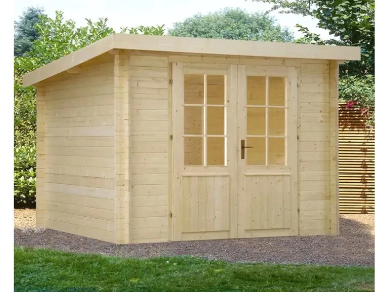 Alpholz Gartenhaus Maria-28 Natur 300 cm x 250 cm