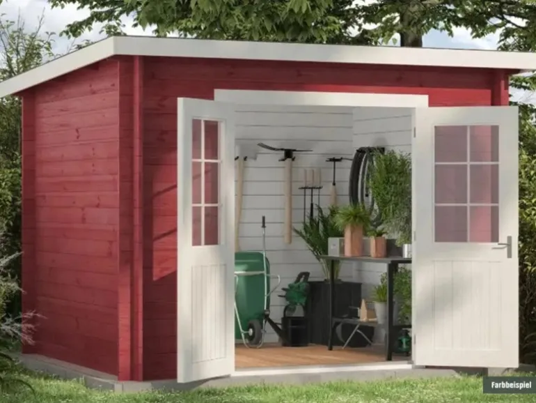 Alpholz Gartenhaus Maria-28 Natur 300 cm x 250 cm