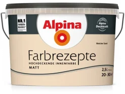 Alpina Farbrezepte Weicher Sand matt 2,5 Liter
