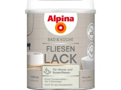 Alpina Fliesen-Lack Bad & Küche 2 Komponenten Treibholz Seidenmatt 750 ml