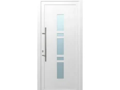 Aluminium-Haustür 110 cm x 210 cm A017 Weiß Anschlag Links