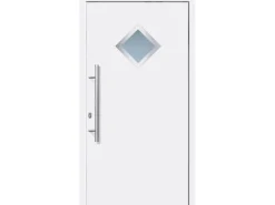 Aluminium-Haustür 110 cm x 210 cm A013 Weiß Anschlag Links