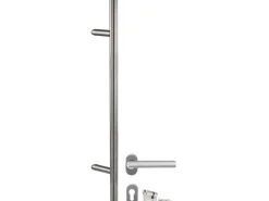 Aluminium-Haustür 110 cm x 210 cm A013 Weiß Anschlag Links