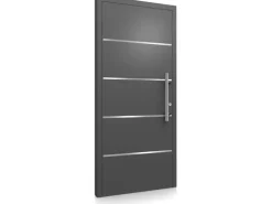 Aluminium-Haustür Modell Moderno M460/B 110 x 210 cm Anthrazit Metallic Rechts