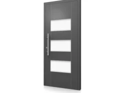 Aluminium-Haustür Moderno M500/B 110 cm x 210 cm Anthrazit Metallic Anschlag L